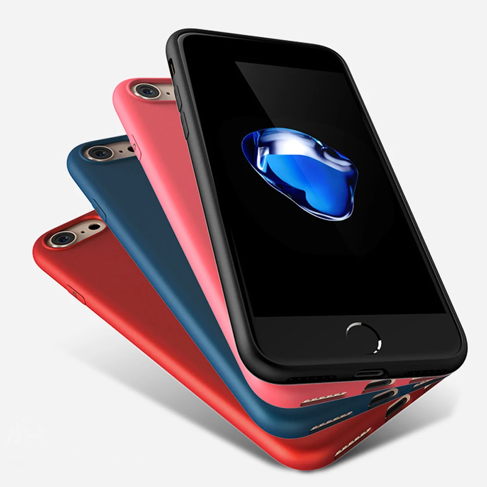 Чехол для iphone 7 мягкий TPU прозрачный силиконовый чехол Apple Plus противоударный 8 Caso