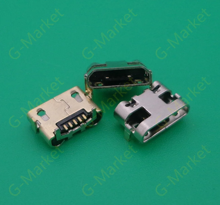 100 шт./лот разъем Micro USB разъем для Huawei Y5 II CUN-L01/для Amazon Kindle Fire 5th Gen SV98LN разъём usb-порта штепсельной вилки