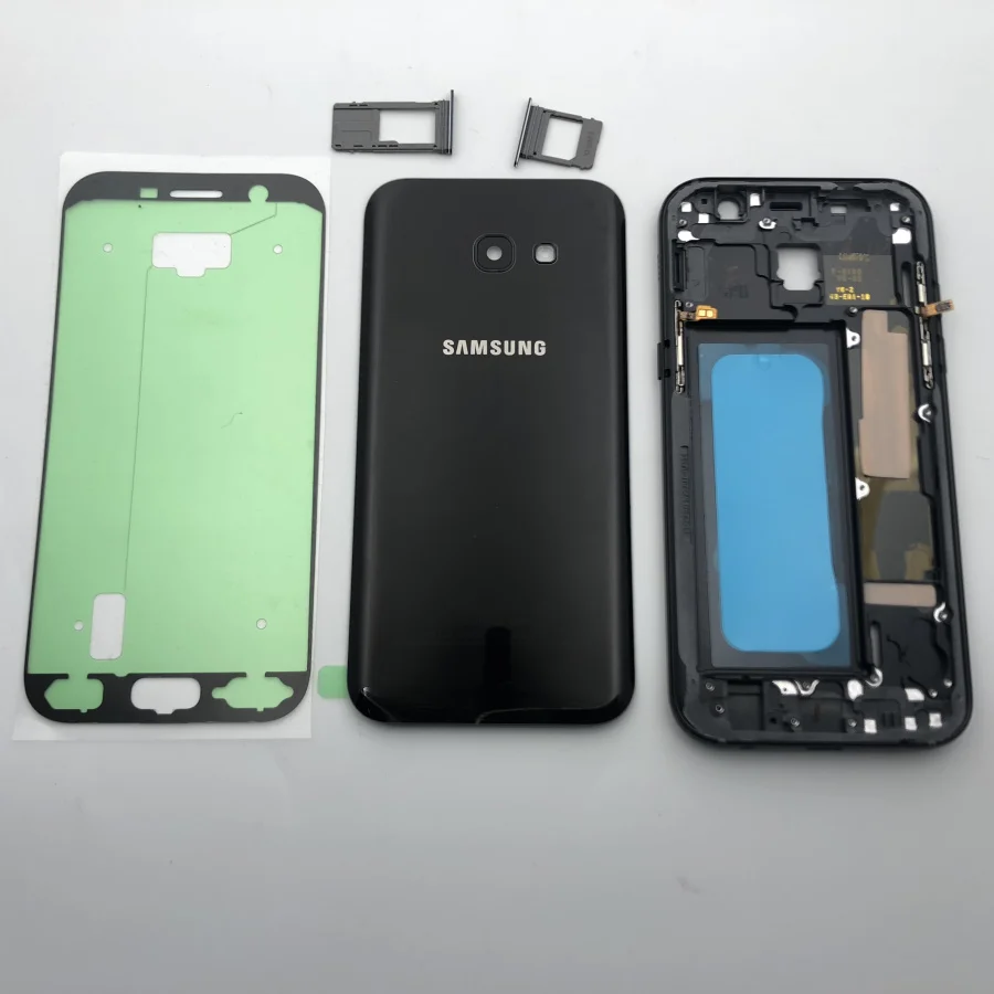 Оригинальная Замена для Samsung Galaxy A7 A720 A720F (2017) полный ободок средней рамки корпуса +