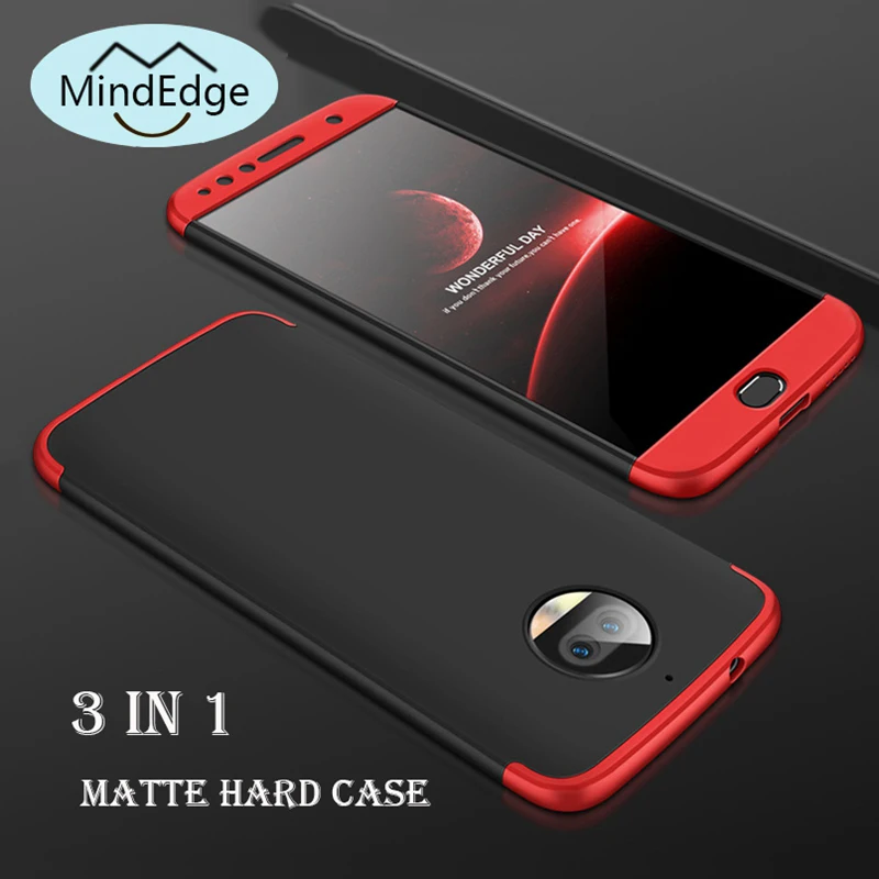 3 In 1 Matte PC Protection Ultra Thin Case for Motorola Moto G7 Power Shockproof G5S Plus G6 Fundas |