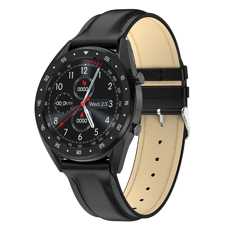 Black A FocuSmart L7 Смарт-часы мужские 1,3 дюймов ip68водонепроницаемый спортивные Смарт-часы трекер активности ЭКГ Смарт-часы браслет для IOS Andriod - Цвет: Black A