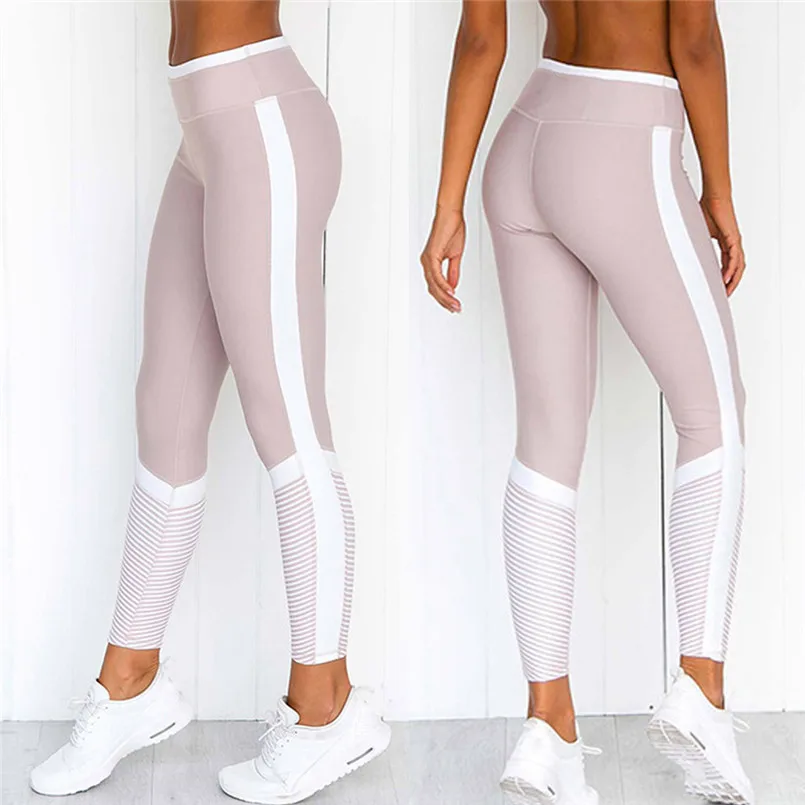 Женские Штаны Для Йоги фитнеса с принтом эластичные леггинсы для тренировок в