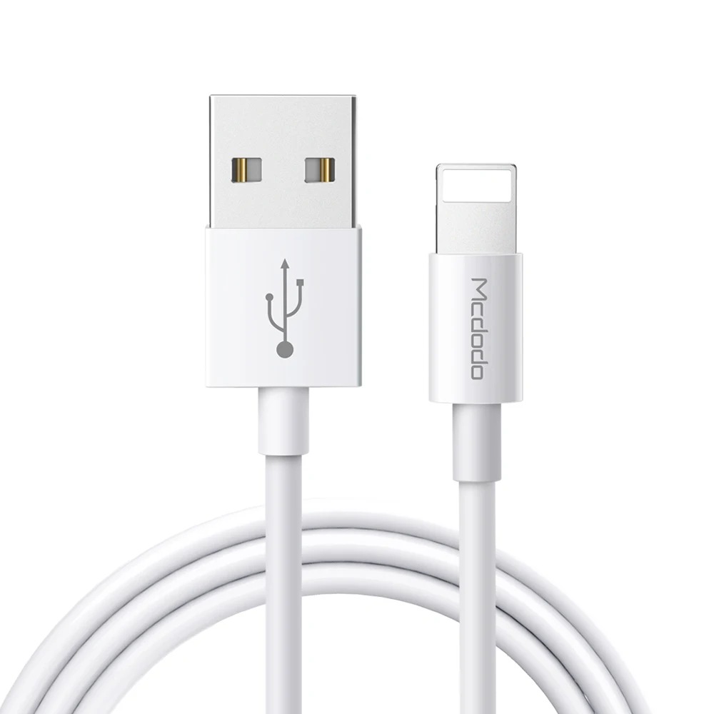 White Mcdodo Lightning-USB кабель 2A провод для быстрой зарядки для iPhone Xs Max X XR 8 7 6 Plus 5S SE iPad синхронизация данных USB кабель зарядного устройства - Цвет: White