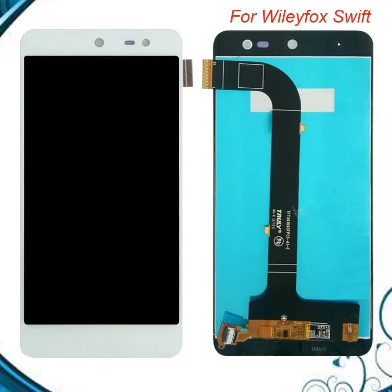 Сменный сенсорный ЖК экран 5 дюймов черный/белый для Wileyfox Swift 1280x720|screen touch|display 55