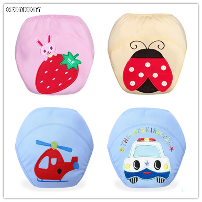 2017 Новинка 1 шт. милые детские хлопковые тренировочные штаны подгузники тканевые