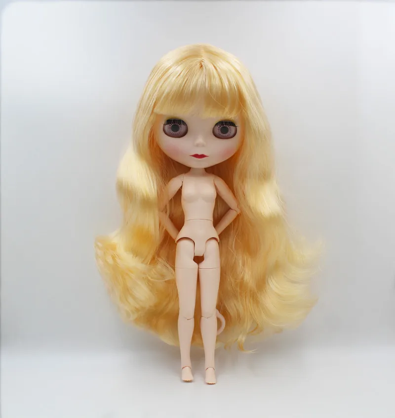 Кукла Blygirl светло желтая кудрявая кукла Blyth новая с лицом 19 шарниров тела
