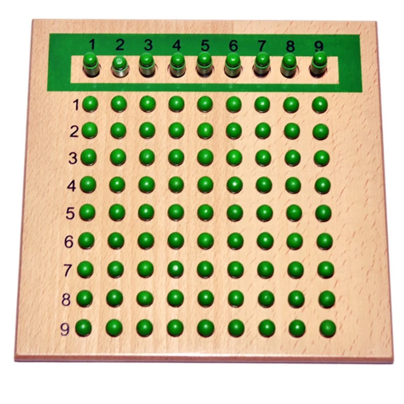 Монтессори обучающая деревянная игрушка умножение и разделение доска из бисера
