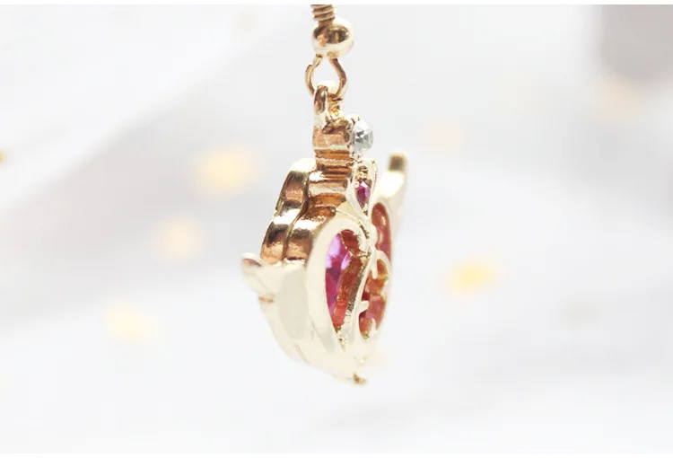 6 пара/лот ювелирных изделий металла корона Сердце wing серьги для