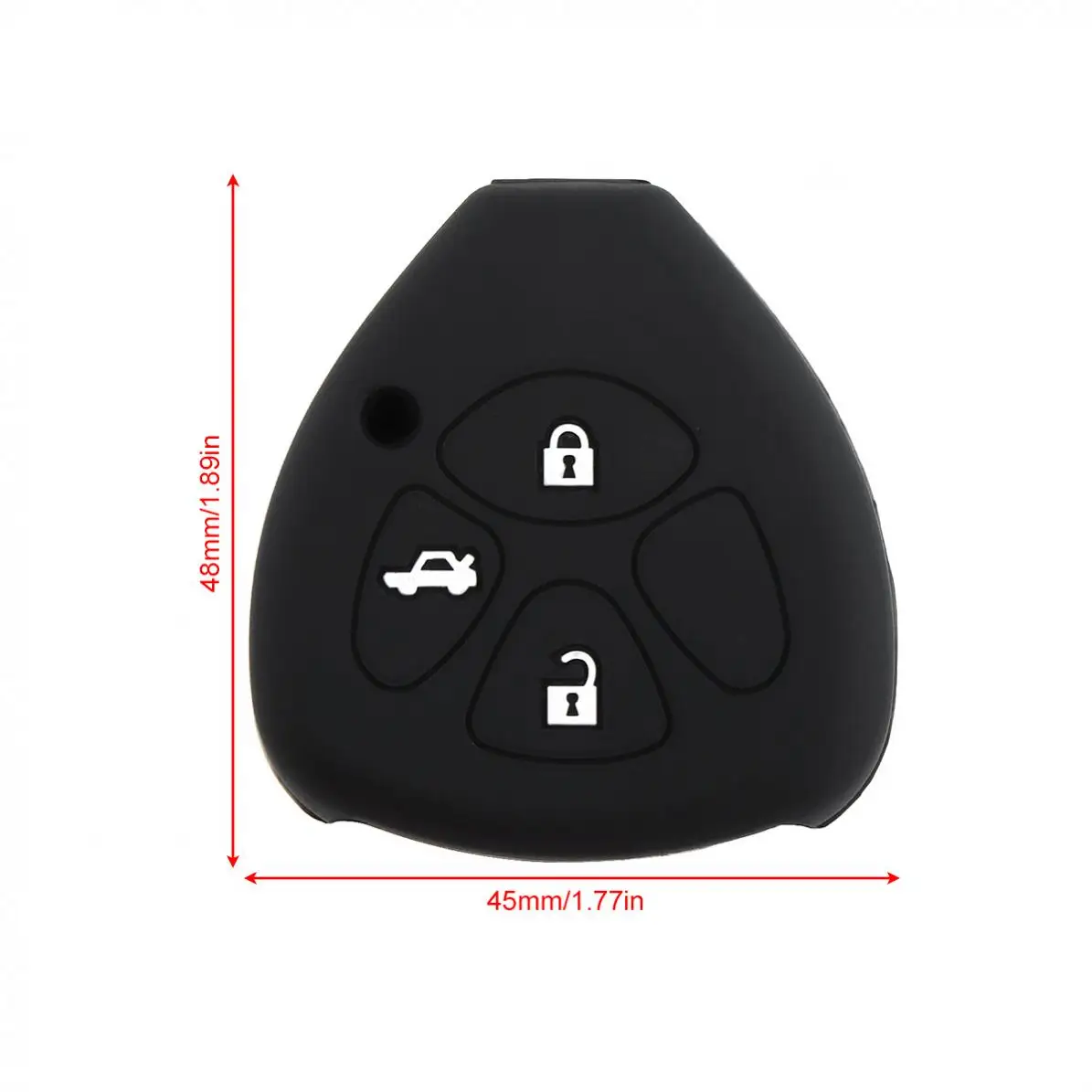 3 кнопки силиконовый чехол для автомобильного ключа с прямой пластиной Toyota Camry