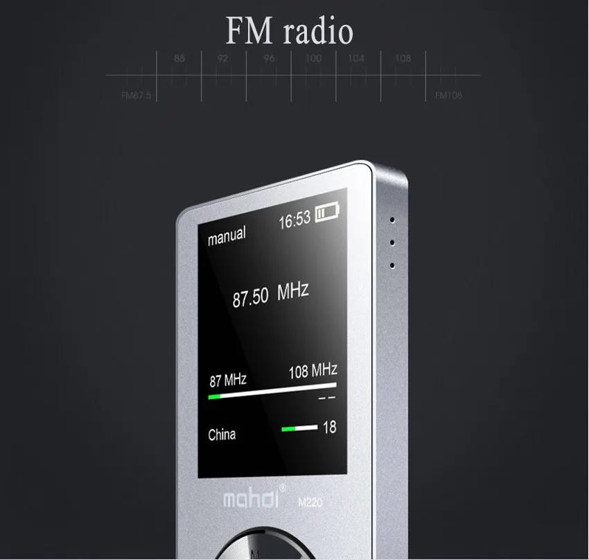 HiFi MP3-плеер с динамиком, металлический APE/FLAC/WAV, высокое качество звука, 8 ГБ, музыкальный плеер без потерь с FM