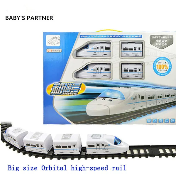 

Hot Sale Nice Gift! big Model trains electric track train High Speed Rail train railway railroad tracks Orbital toy Kids Toys
