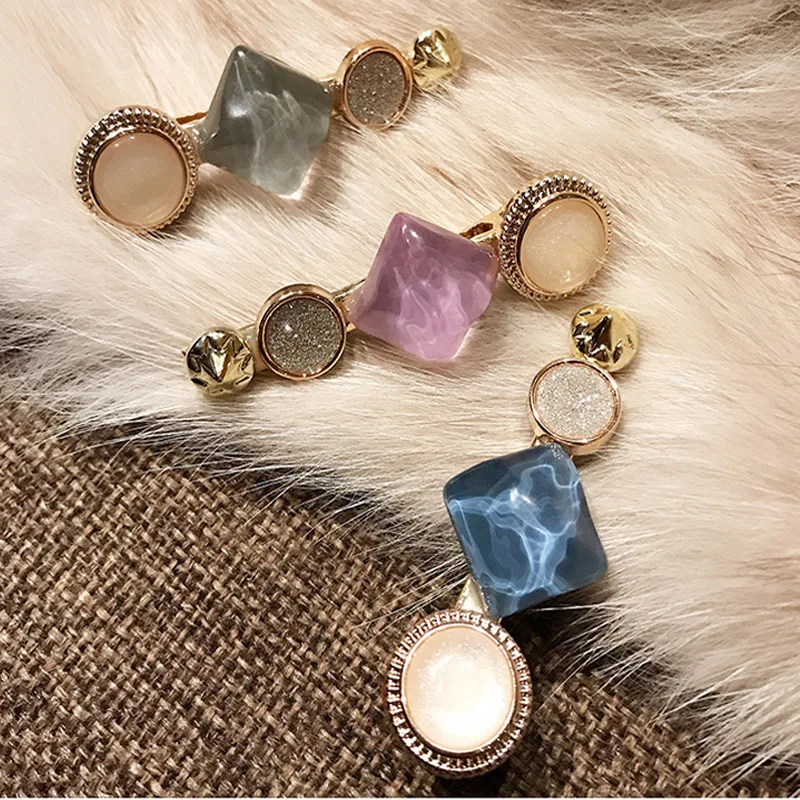 2019 женские заколки для волос корейские креативные заколка с кристаллами простой