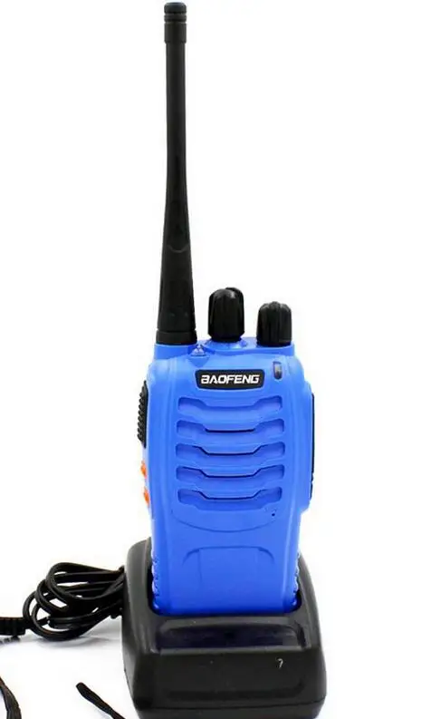 Baofeng BF-888S walkie talkie 5 Вт 5 км UHF 400-470 МГц 16 каналов портативный Радиоприемник двухстороннее радио - Цвет: BF888S blue