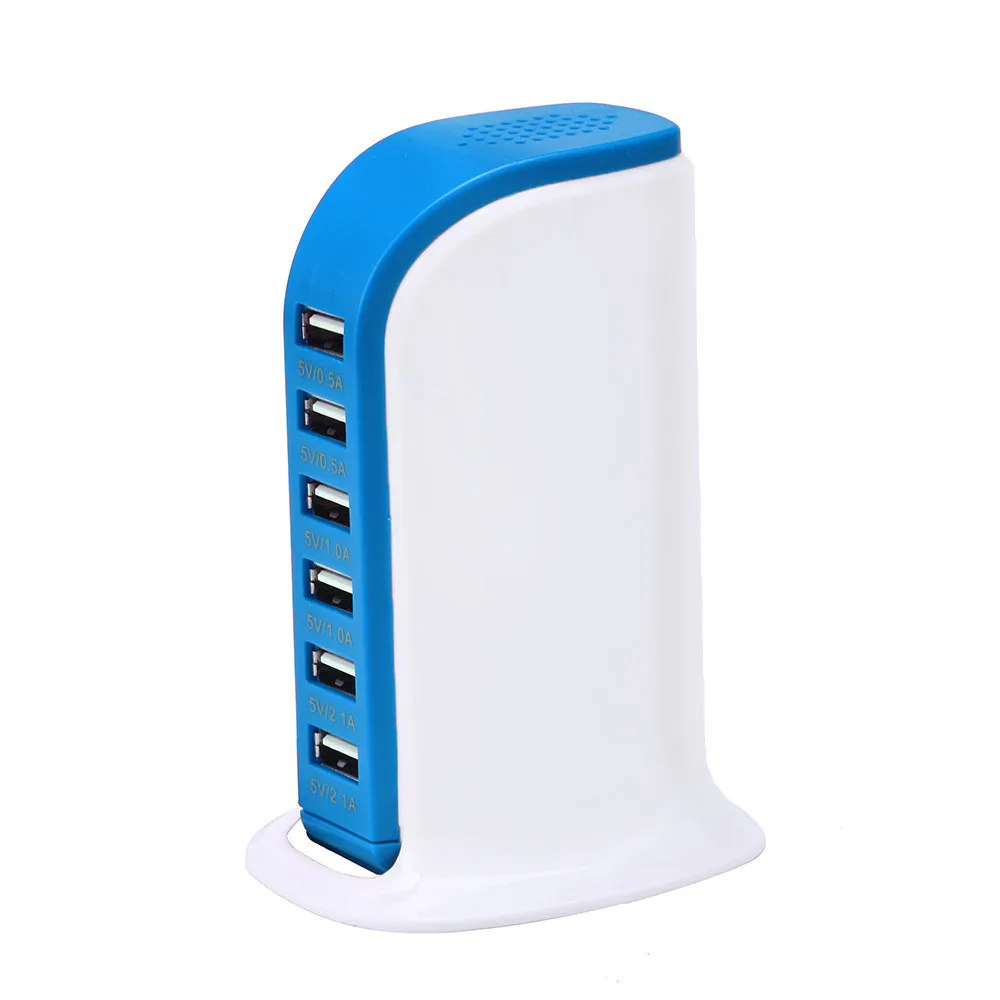 6 USB мульти-порт Великобритания вилка быстрое зарядное устройство Настольный концентратор зарядная станция мульти-человек Путешествия Эфирное для iPhone/iPad/samsung#10