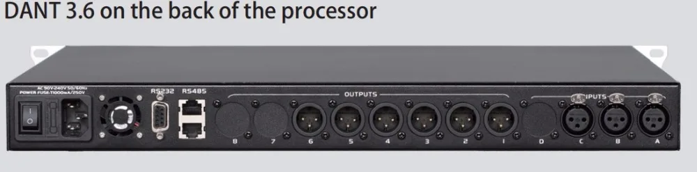 Leicozic DANT3.6 DSP громкоговоритель система Процессор 3in 6out цифровые аудио процессоры программное обеспечение управление processador de аудио AC220V