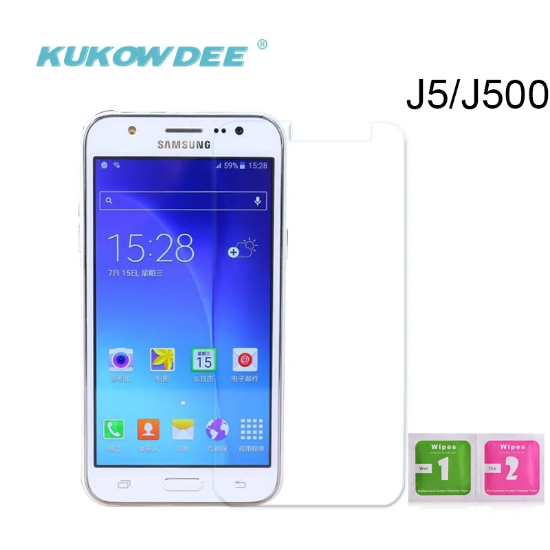 KUKOWDEE 2 шт. закаленное стекло для защиты экрана Samsung J1 J3 J5 2016 J7 2017 A3 A5 A7 защита лист из