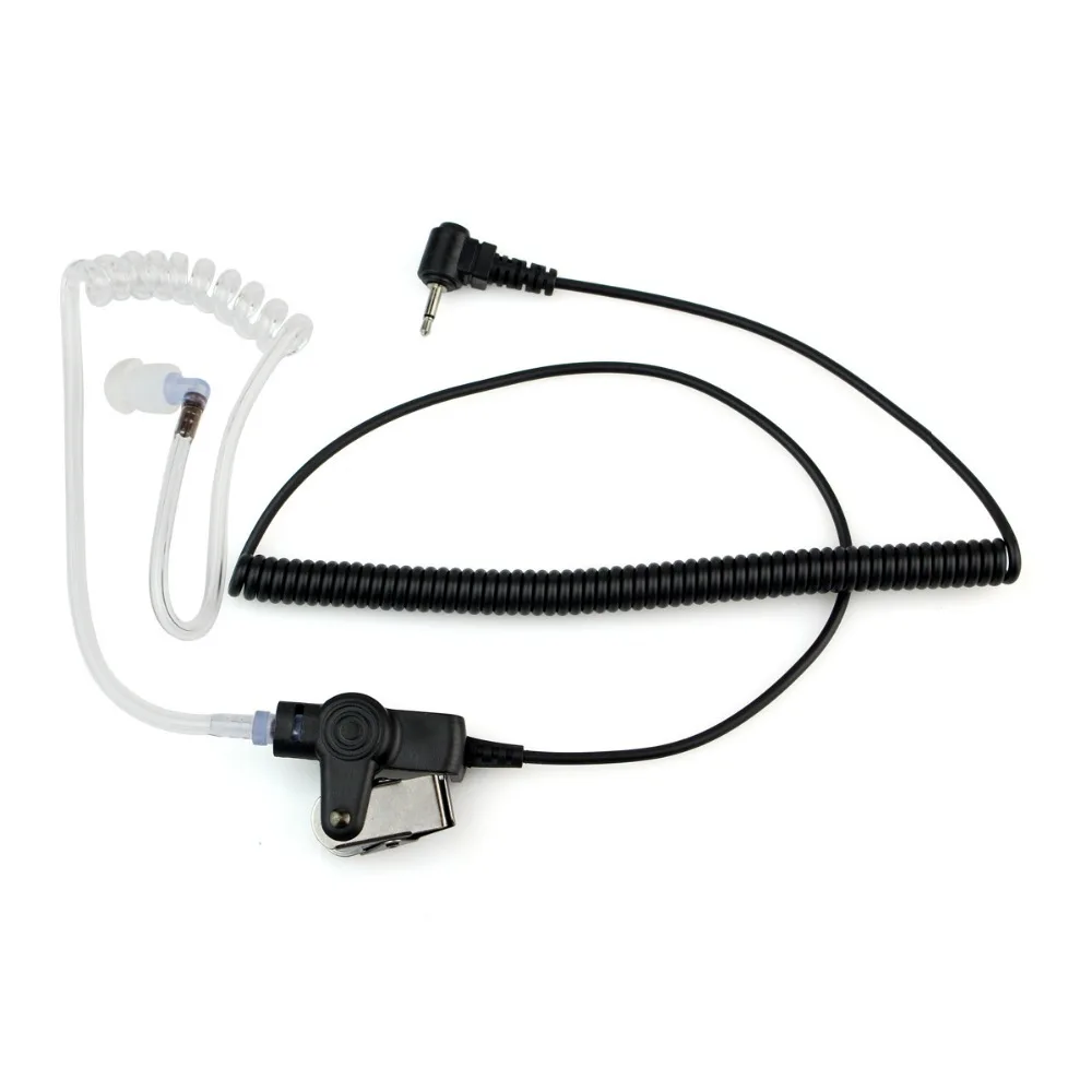 2.5mm 1Pin Listen Only Acoustic Tube Earpiece coiled cord for Radio Speaker Mic C2142A | Мобильные телефоны и аксессуары