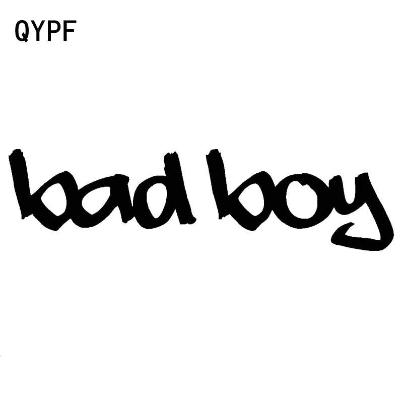 QYPF 15 5 см * 4 Забавный Английский алфавит Bad Boy виниловый автомобильный Стайлинг