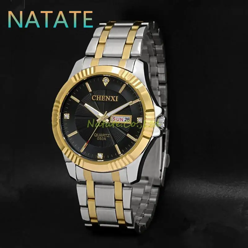 Мужские повседневные часы NATATE роскошные брендовые деловые модные трендовые