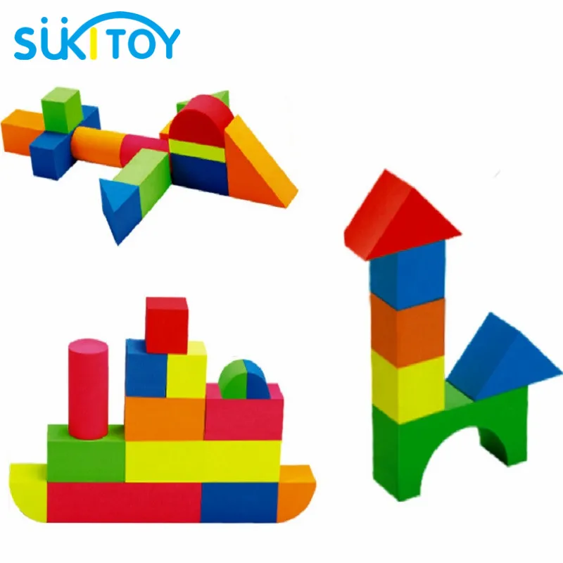 Sukitoy детский ЕВА мягкая строительный Конструкторы набор 41 шт. высокое качество с