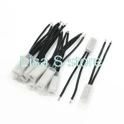 

250V 5A NC. 130C биметаллический термостат датчик температуры переключатель управления 12 шт