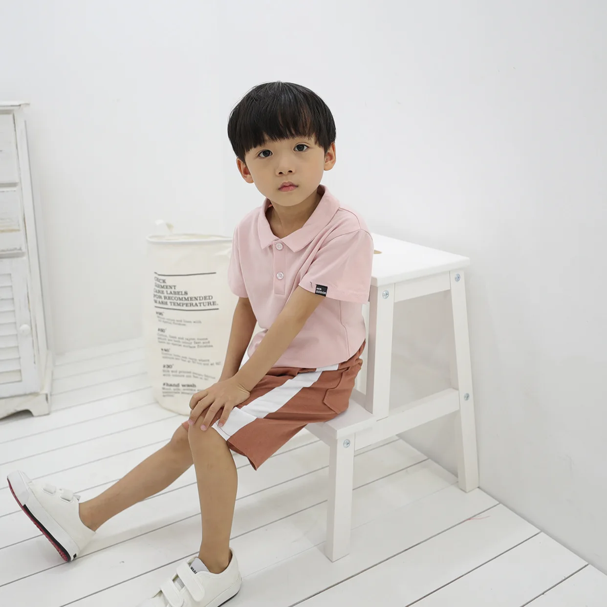 Летняя рубашка поло с короткими рукавами для мальчиков детская повседневная