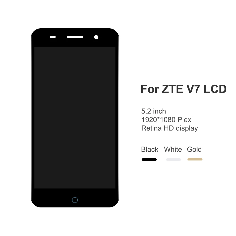For ZTE Blade V7 Screen LCD Touch Digitizer display Assembly With Frame Replacement Phone | Мобильные телефоны и
