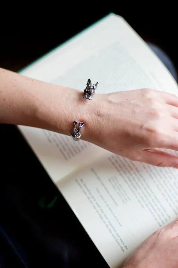 Регулируемый браслет с бульдогом в стиле ретро | Украшения и аксессуары