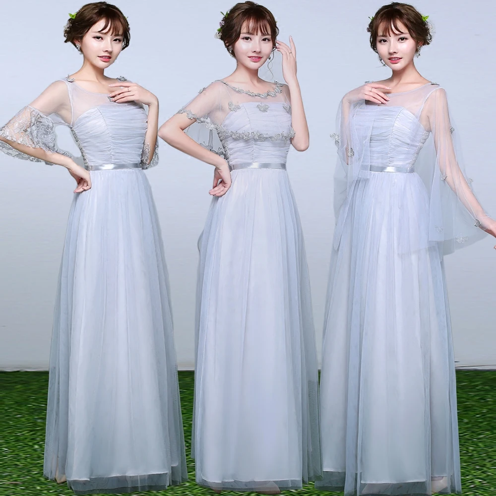 Длинное платье невесты для гостей подружки женское свадебные платья сестры