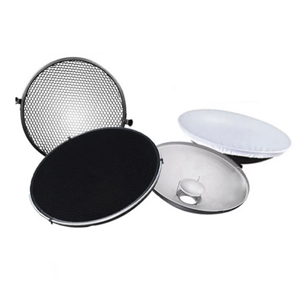 

Фотостудия Flash Beauty Dish 42 см S-образная сота + белый диффузор
