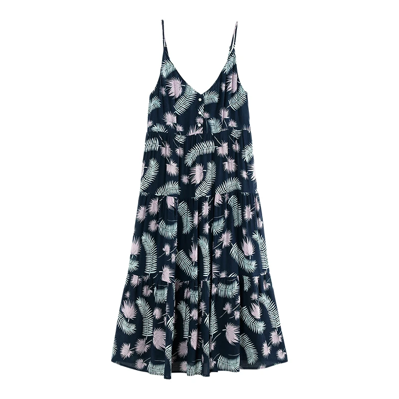 Toyouth женское платье с v образным вырезом Спагетти ремень детское пляжное