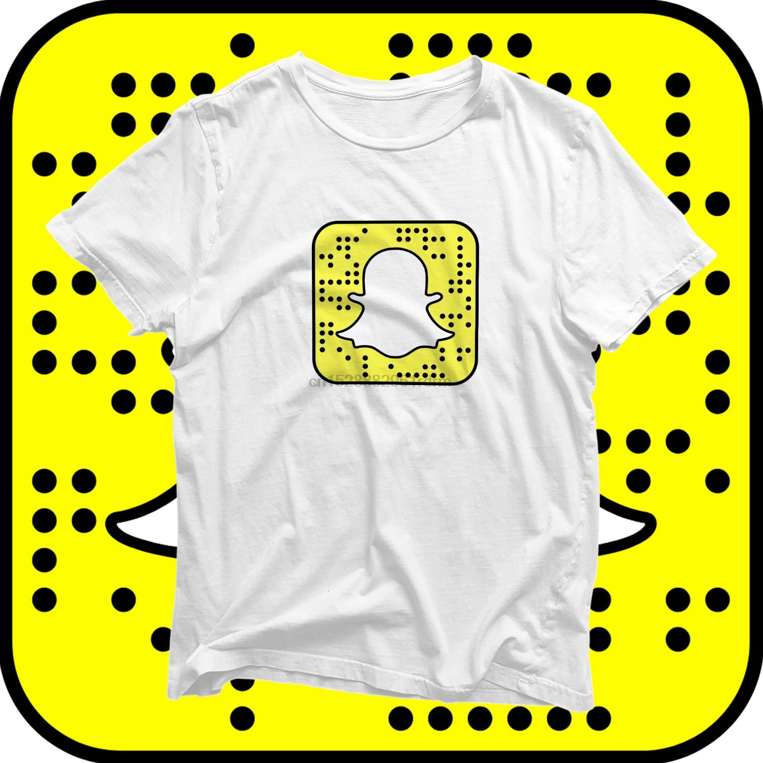 Персонализированная Snapchat Snapcode Bitmoji QR Футболка-забавная Новинка-популярная