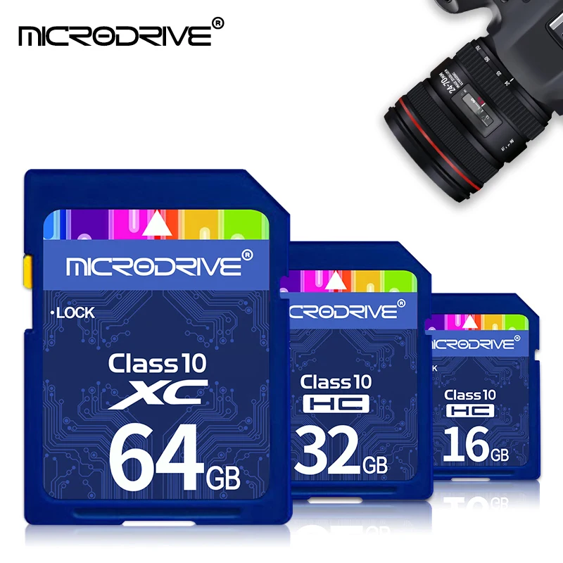 SD карта 128 Гб 64 ГБ 32 ГБ 16 ГБ 8 ГБ карта памяти класс 10 cartao de memoria SDHC SDXC uhs-i HD видео карта sd для камеры