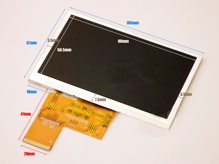Новый 4 3 дюймовый HD TFT ЖК экран для спутникового поиска SATLINK WS 6932 6936 6939 6960 6965 6966|display
