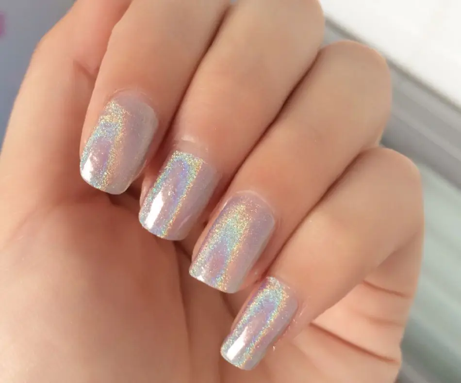 Новинка 2 г/флакон серебристая Лазерная голографическая пудра с единорогом