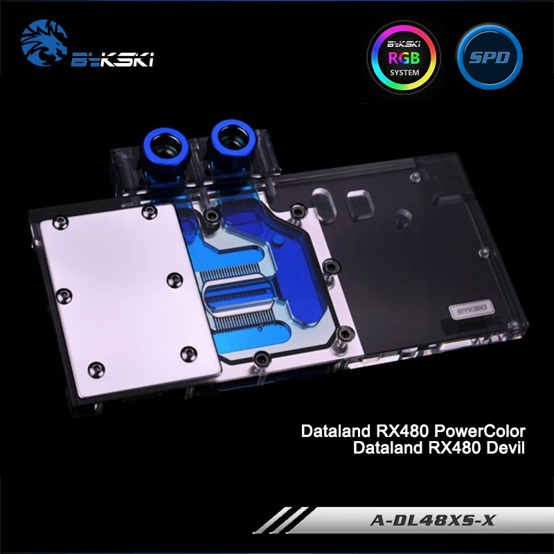 Bykski A-DL48XS-X полное покрытие Графика карты блок водяного охлаждения RGB/RBW для Dataland