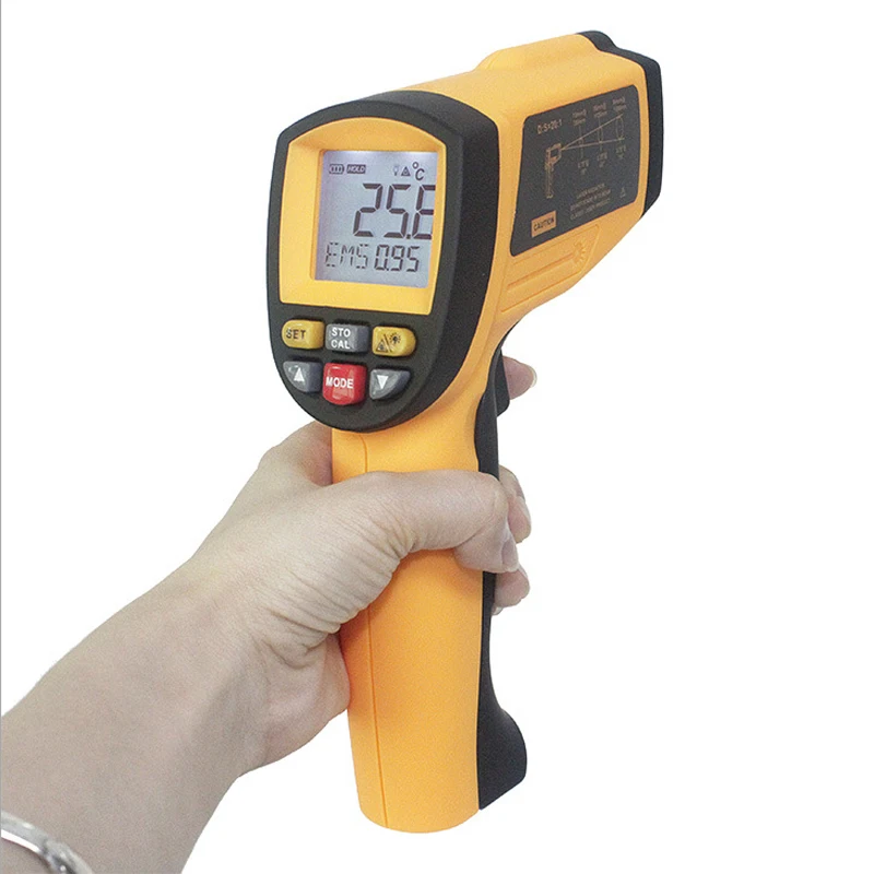 GM1250 цифровой Бесконтактный инфракрасный термометр Температурный пирометр ИК