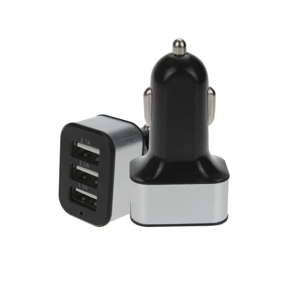 EPULA QCar Универсальный 12 В 3 порта USB DC зарядное устройство адаптер для iPhone/Samsung