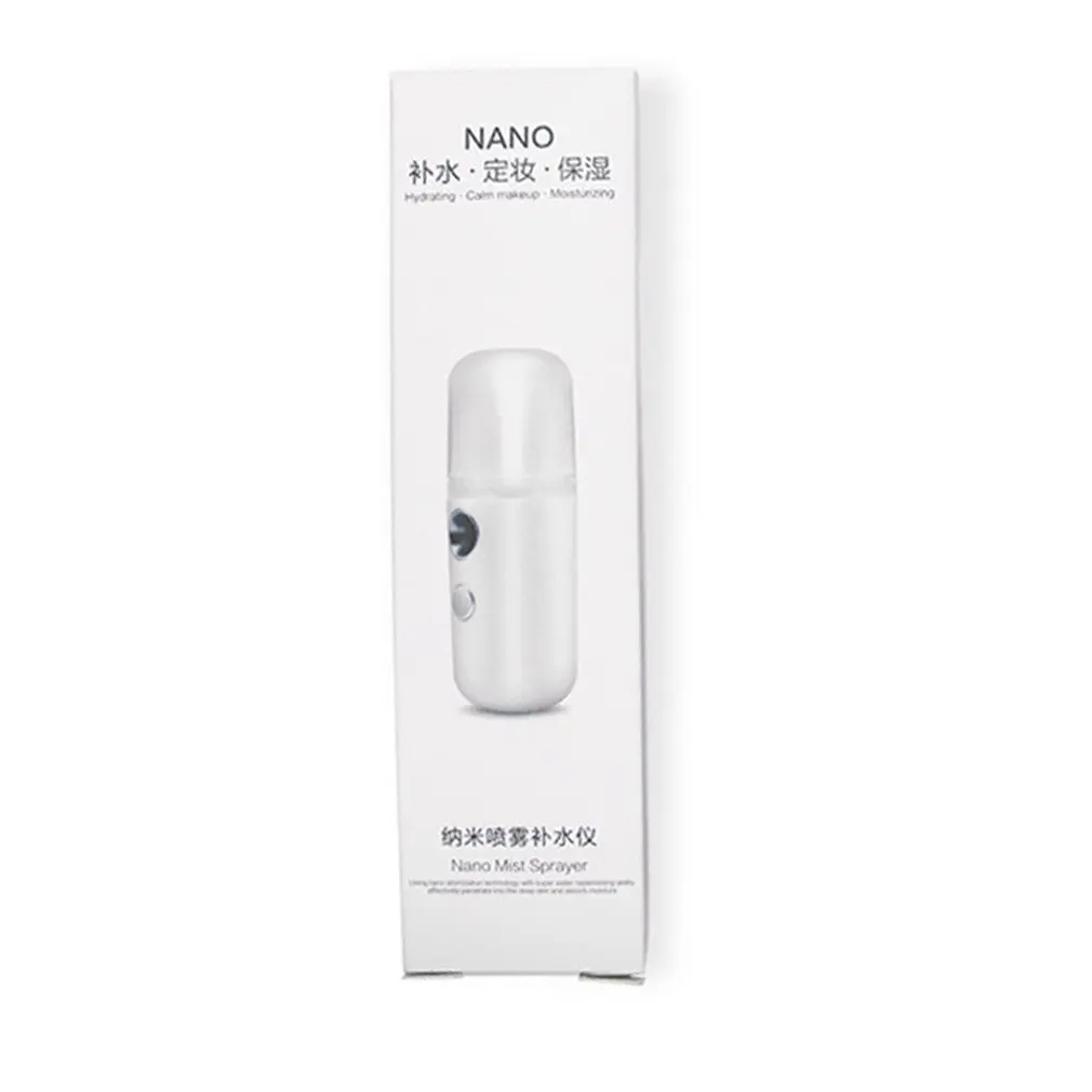 

Summer Nano Face Moisturizing Spray 30ml Hydrating Instrument USB Charging Steamer Water Meter Steaming Mini Face Humidifier