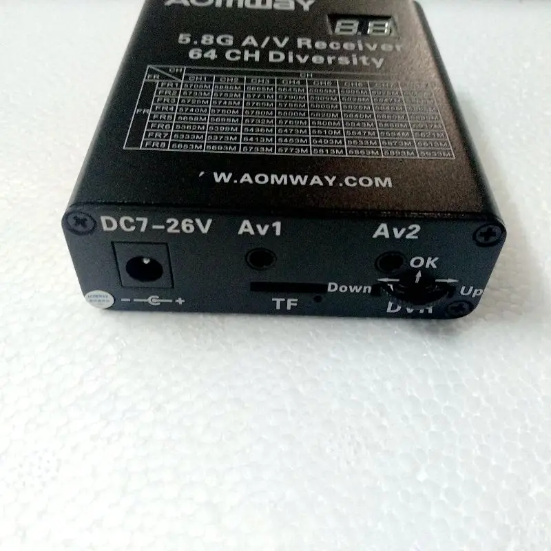 Amoway 5 8G двухантенный видеоприемник RX 64 канала с цифровым светодиодным дисплеем DVR