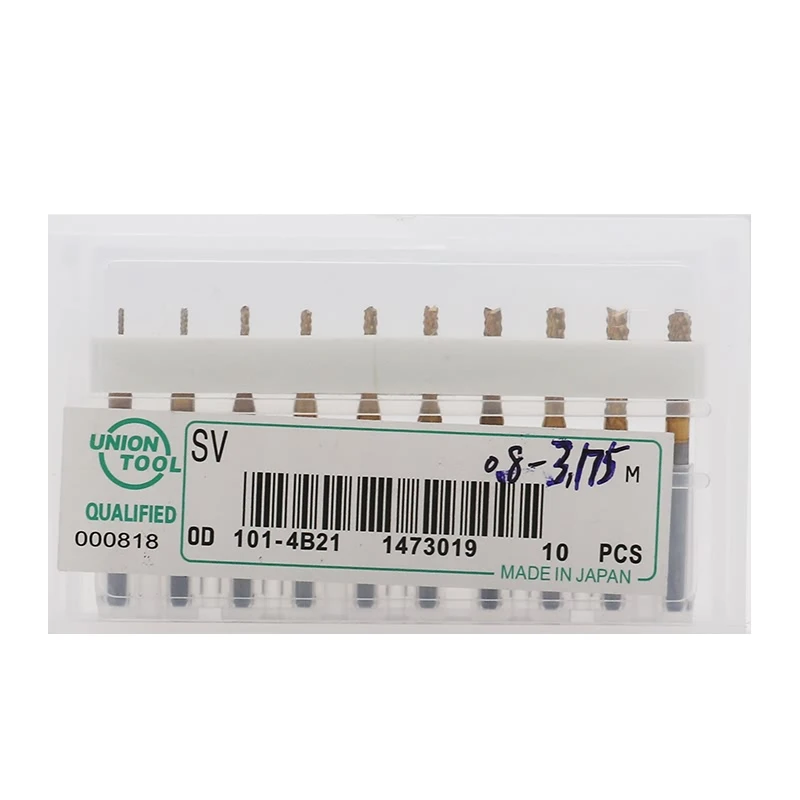 

QSTEXPRESS 10Pcs 1/8'' 0.8-3.175mm 0.6-1.5mm PCB Drill Bit Set Engraving Cutter Rotary CNC End Mill