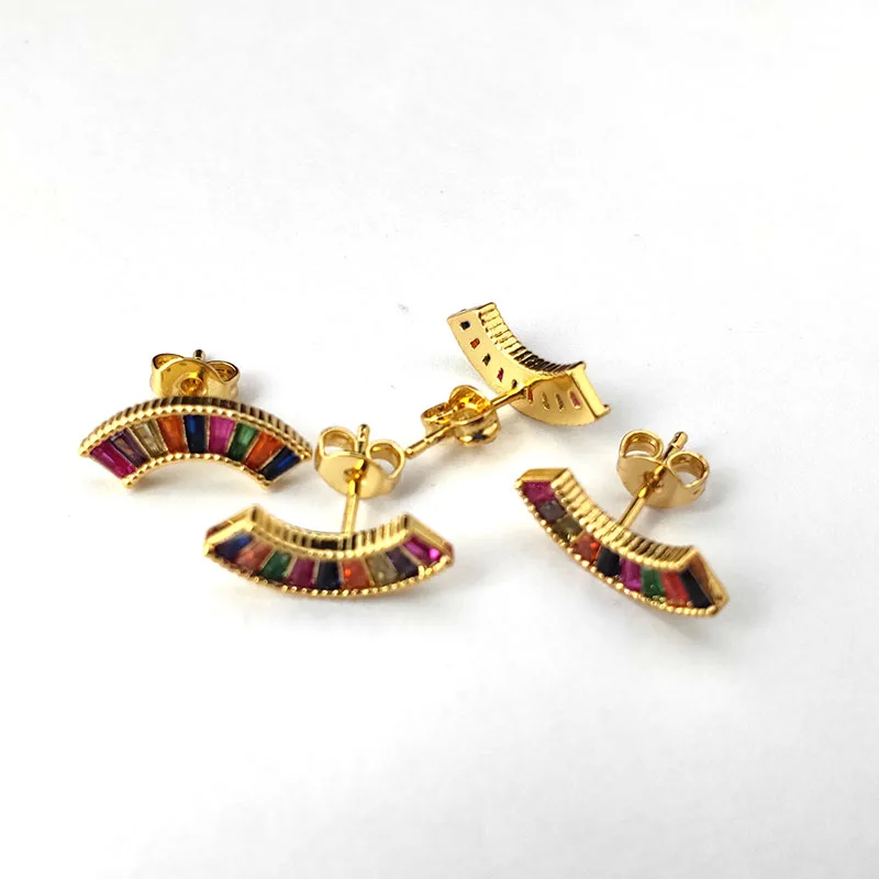 Серьги-гвоздики с микрозакрепкой 2 пары |