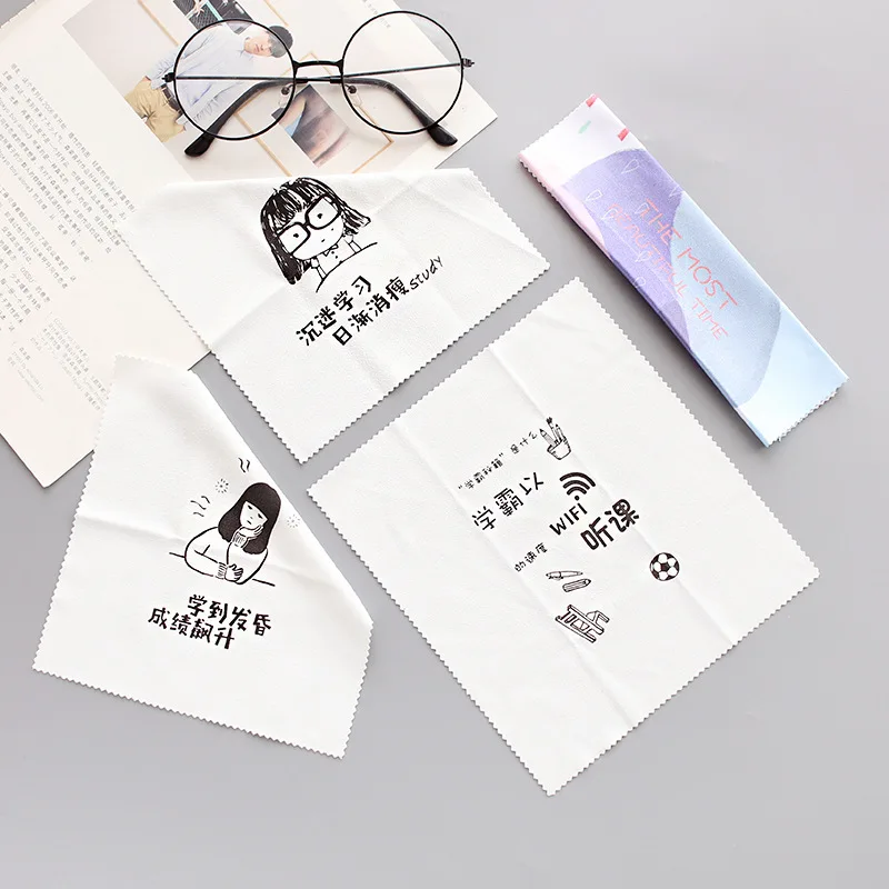 2 шт. хорошее волокно замша очки ткань близорукость глаза мобильный экран камеры