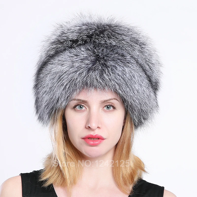 Новая зимняя женская утепленная девочек меха лисы шляпа родитель-ребенок