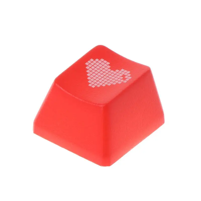 

Red Love Heart Pattern Keyboard Keycap Mechanical ENTER/ESC Key Cap Hat for PC Computer Notebook Use Supplies