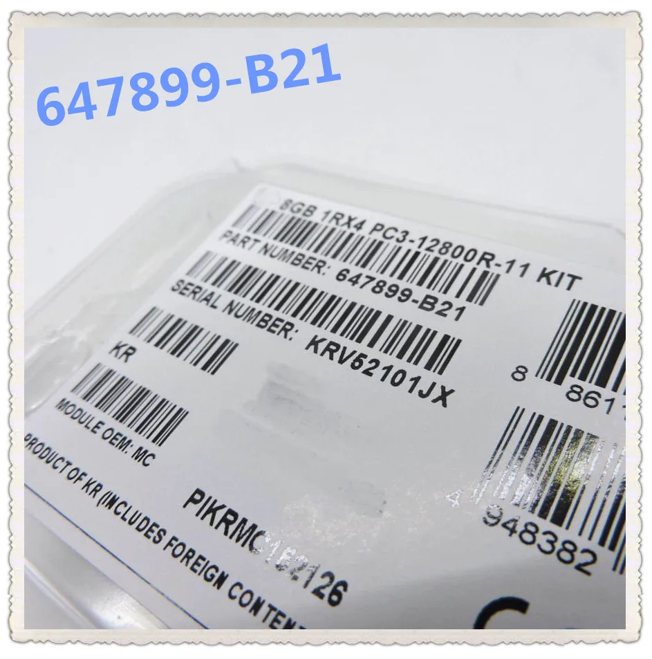 647899-b21 664691-001 8 Гб 1Rx4 PC3-12800R DDR3 гарантированно Новое в оригинальной коробке. Обещали отправить в течение 24 часов