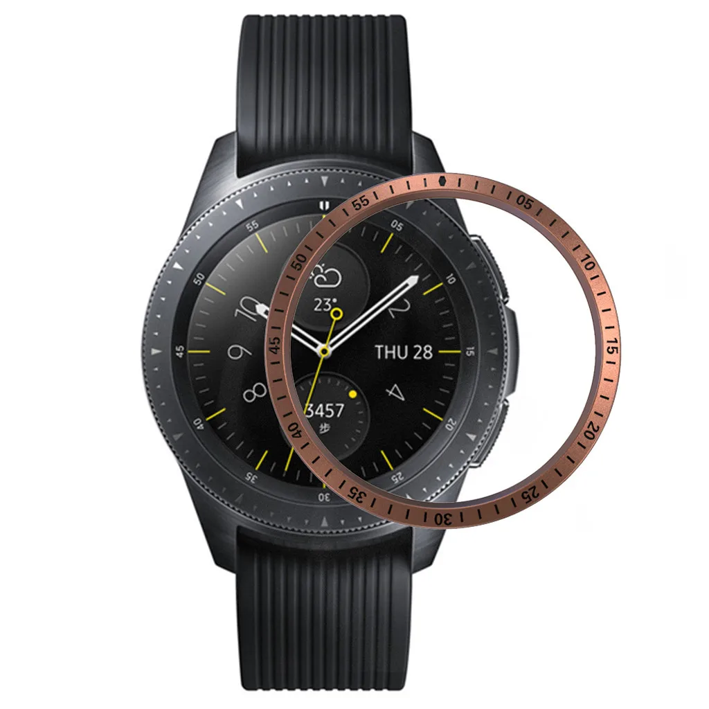 42 мм smart watch крышка кольцо для samsung Galaxy часы для samsung Шестерни S3 42 мм, драгоценный камень кольцо клеющаяся крышка с защитой от царапин из металла# y4