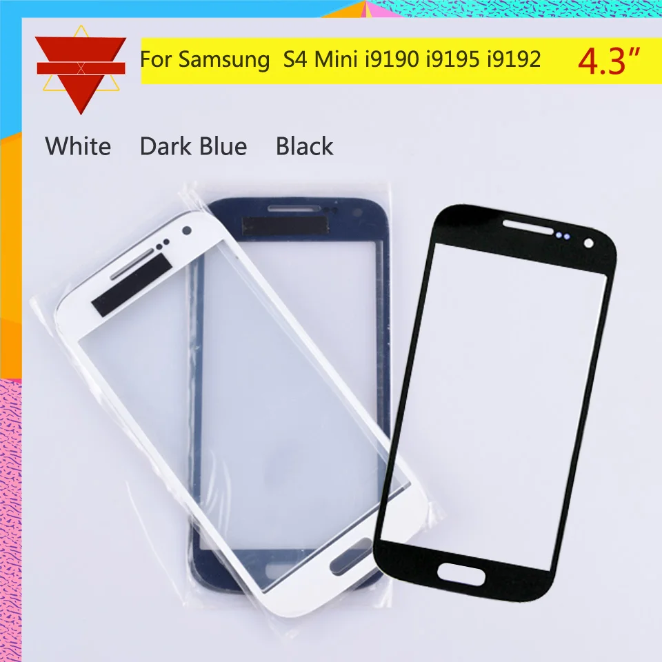Для samsung Galaxy S4 Mini i9190 i9195 i9192 GT сенсорный экран передняя стеклянная панель внешняя