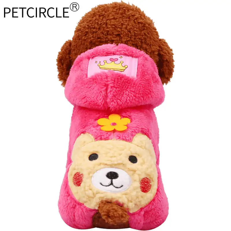 pink Подлинная Одежда для собак Petcircle, зимнее милое теплое пальто для собак, куртки для чихуахуа, одежда для йоркширского терьера для собак, товары для домашних животных - Цвет: pink