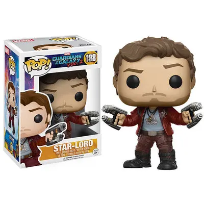 Поп-стражи галактики 2 STAR-LORD 198 # Коллекция игрушек Marvel ПВХ экшн-фигурки модели